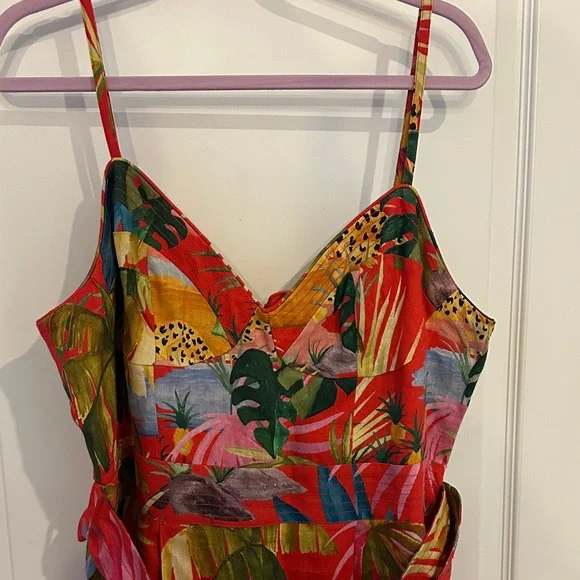 Farm Rio Tropical Print Jumpsuit - Picture 4 of 9